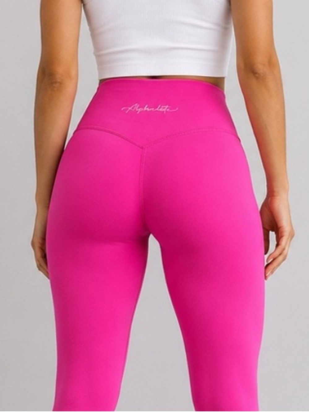 Alphalete Amplify Hot Pink High Waisted Leggings Size Small Athletic Gym Workout